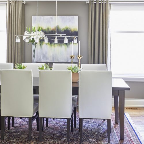 newmarket historic home dining room - transitional style - linda mazur design toronto designer